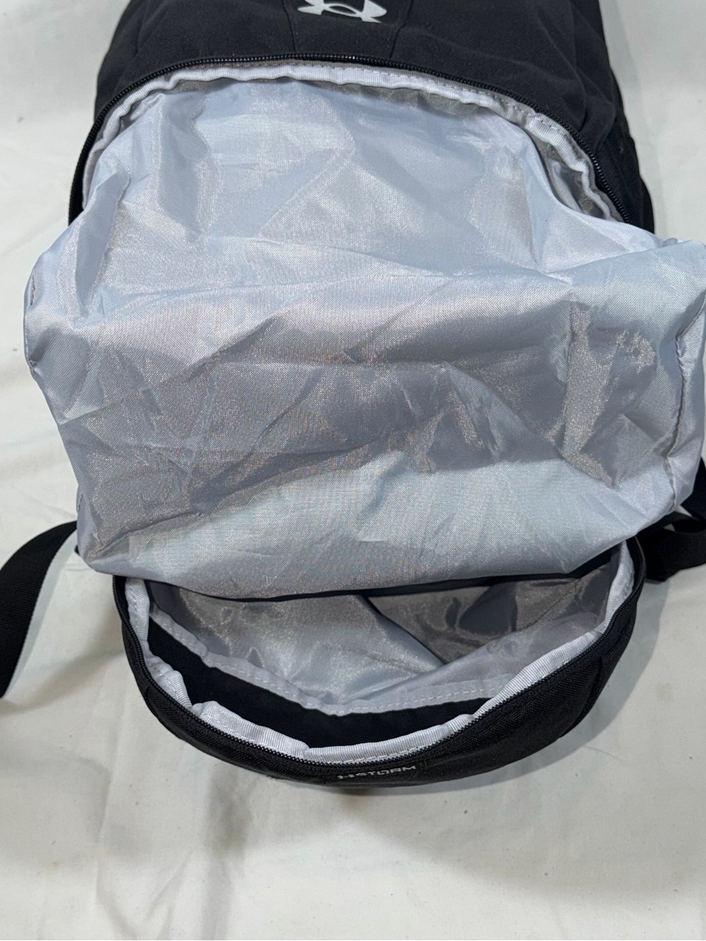 Under Armour Hustle 5.0 Team Backpack Black Volleyball Laptop Gym Bag - Picture 11 of 16
